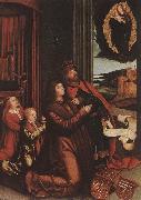 STRIGEL, Bernhard St Ladislas Presents Wladislav II and his Sons to the Virgin r Spain oil painting artist